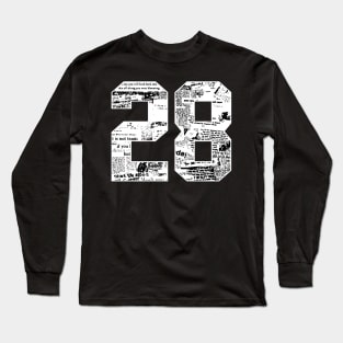 28 numbers Long Sleeve T-Shirt